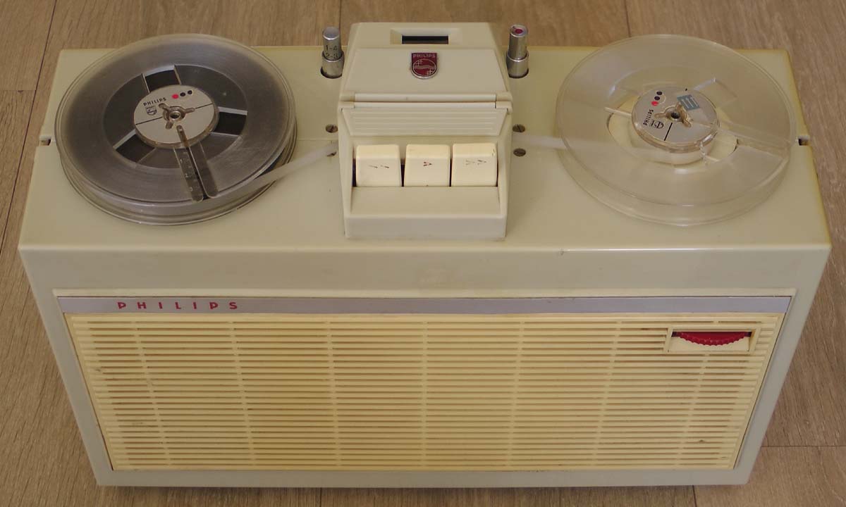 Philips EL 3514 portable tube reel to reel recorder